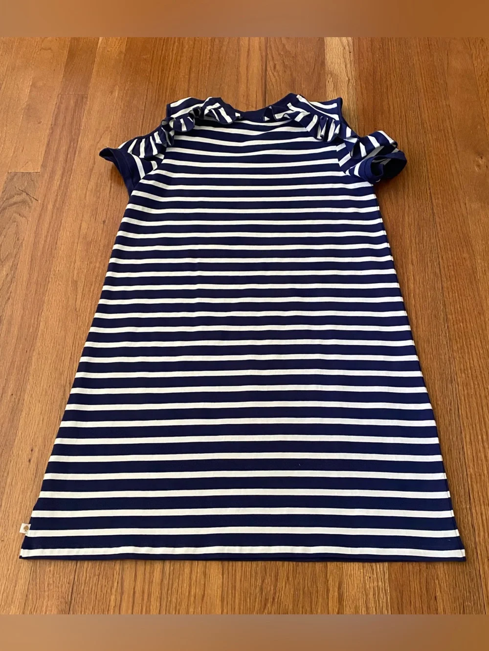 kate spade Stripe cold Shoulder Dress with Multicolor Foil Hearts